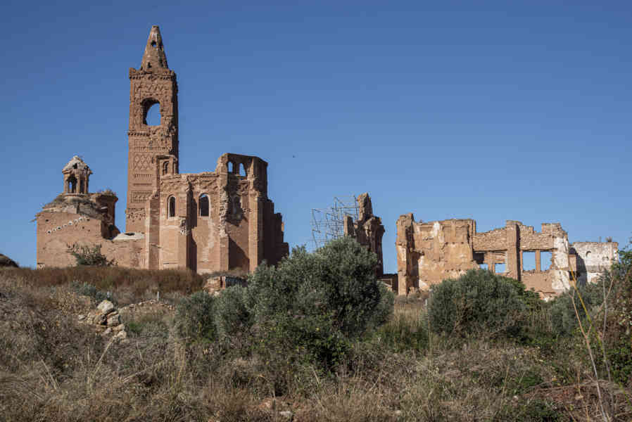 Zaragoza - Belchite 09 - Pueblo Viejo - iglesia de San Martín de Tours
